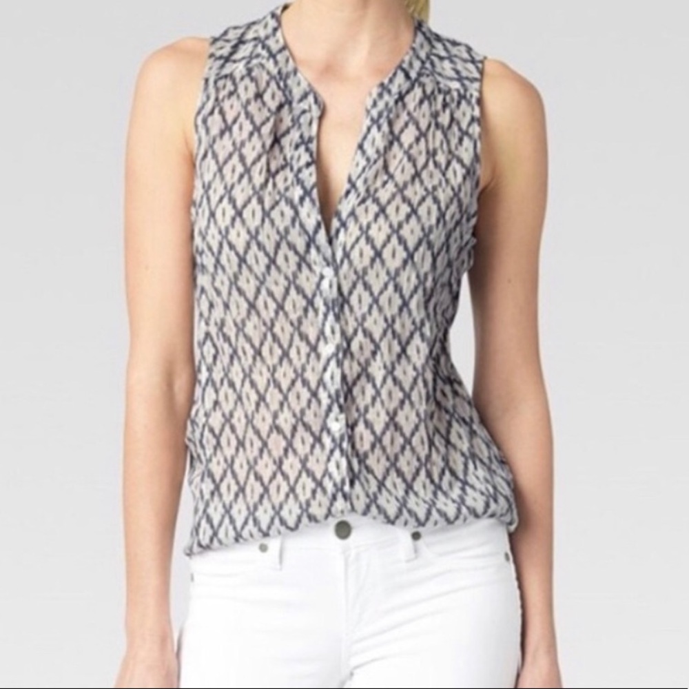 Paige button down tank